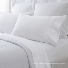 Hotel use Plain White Deep Pocket Bed Fitted Sheet Twin/Queen